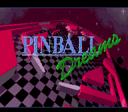 Pinball Dreams (Europe) (Beta) Title Screen